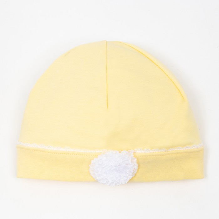 Шапочка детская цвет жёлтый, рост 68 см чепчик шапочка детская цвет жёлтый рост 68 см