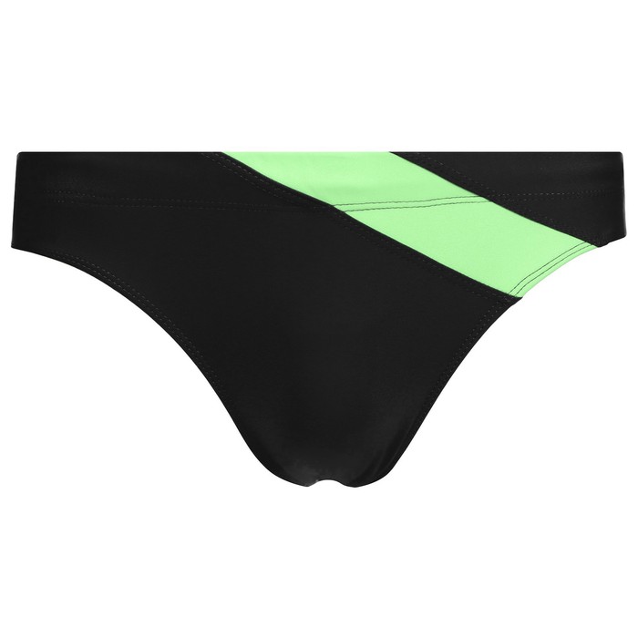 фото Плавки для плавания 201, размер 56, цвет чёрный/зелёный неон onlitop
