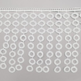 

Кружево гипюр с подвесками 20 см/13,72 м (белый)