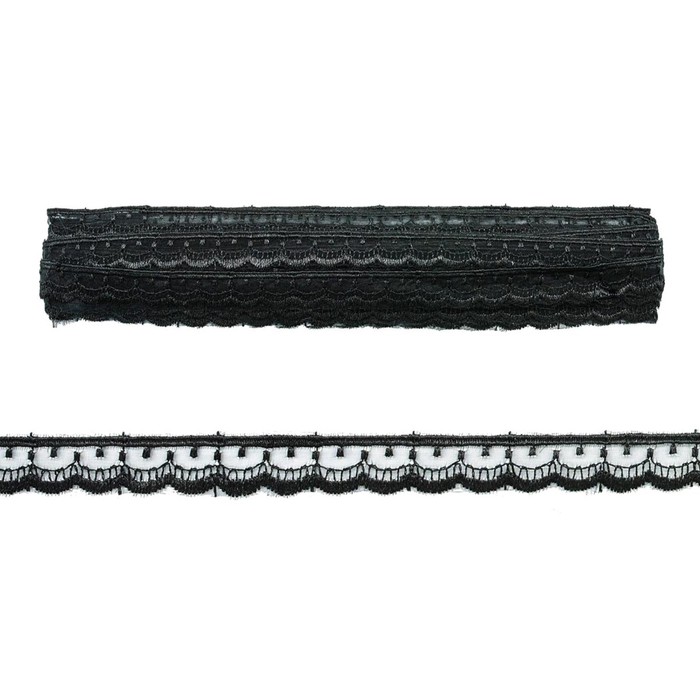 

Кружево капрон 0574-1027 1,5с м /13,71 м (чёрный)