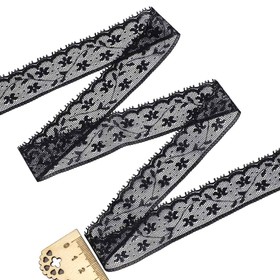 

Кружево сетка 0623-1266, 2,7 см/13,71 м (чёрный)