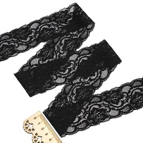 

Кружево стрейч 2621, 45 м м /25м. (чёрный)