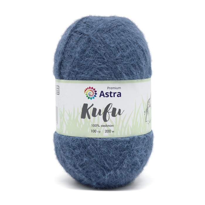 

Пряжа «Киви» (Kiwi), 100 гр/200 м (100% нейлон) (05 джинсовый) 3 шт в уп.