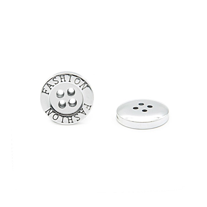

Пуговица 18L (11 мм) 4 прокола (Silver (серебристый)), 72 шт