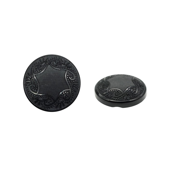

Пуговица 24L (15 мм) (Black (чёрный)), 36 шт