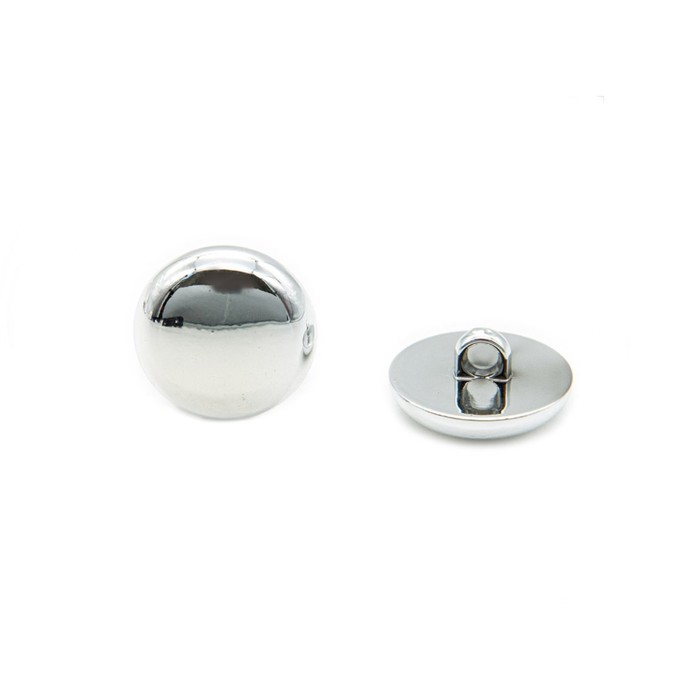 

Пуговица 24L (15 мм) (Silver (серебристый)), 48 шт