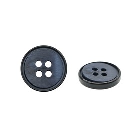 

Пуговица 24L (15 мм) 4 прокола (Blue (синий)), 48 шт