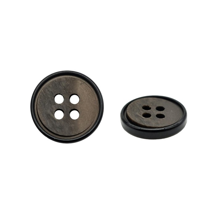 

Пуговица 24L (15 мм) 4 прокола (Coffee (кофе)), 48 шт