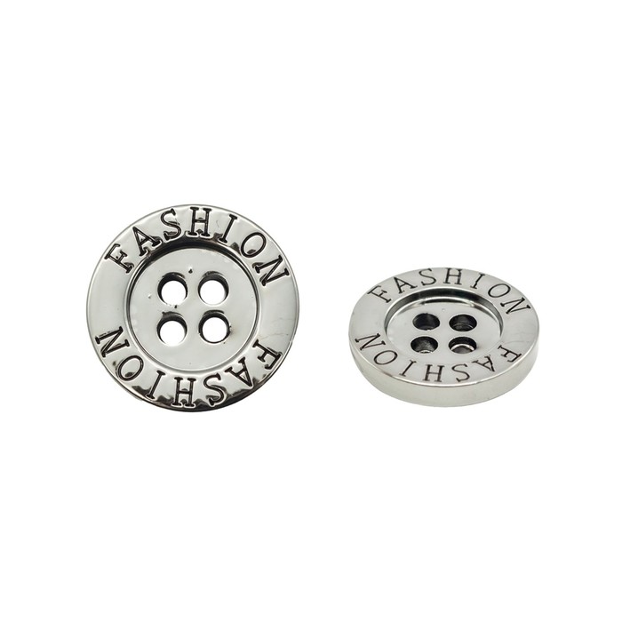 

Пуговица 28L (18 мм) 4 прокола (Nickel (никель)), 36 шт