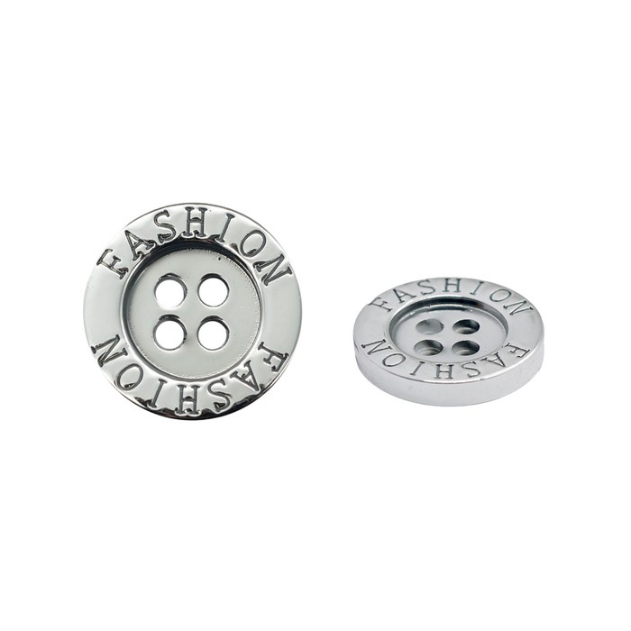 

Пуговица 28L (18 мм) 4 прокола (Silver (серебристый)), 36 шт