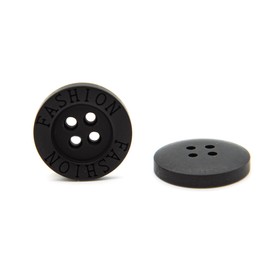 

Пуговица 32L (20 мм) 4 прокола (Black (чёрный)), 24 шт