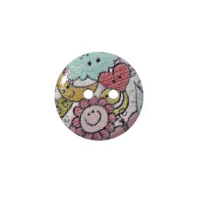 

Пуговица деревянная «Сердечки» 15 мм (цвет 24), 100 шт