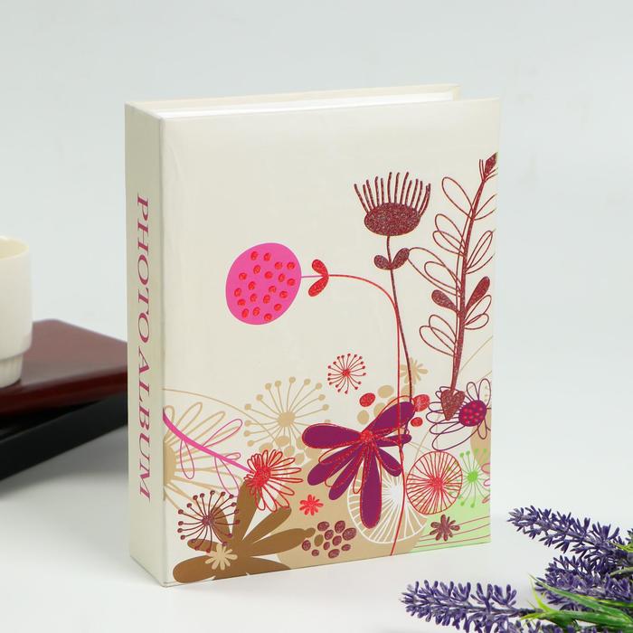 Фотоальбом на 200 фото 10х15 см "Радужный узор" МИКС