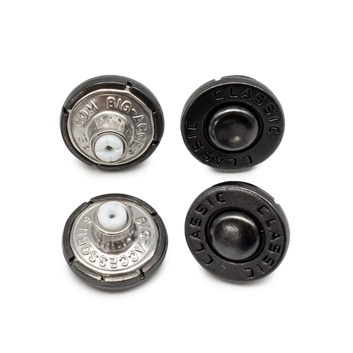

Пуговица д-17 мм. «Classic» (чер. никель), 20 шт