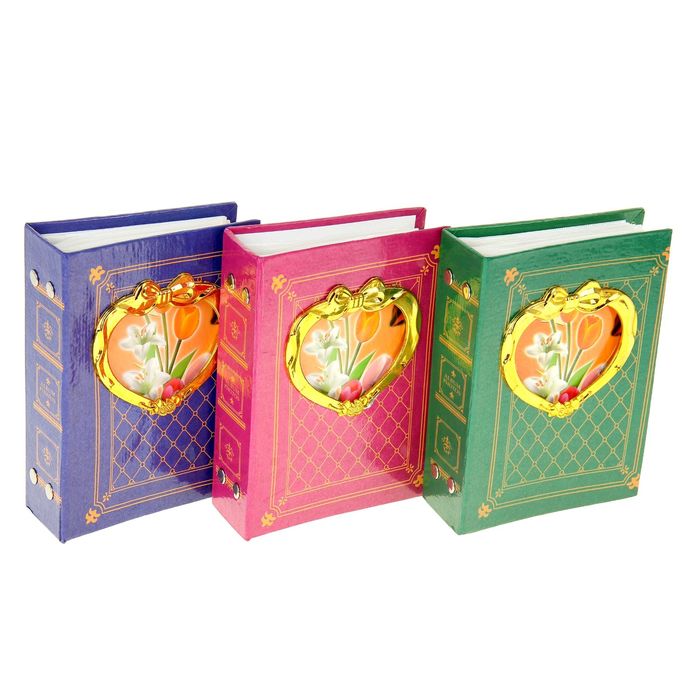 Фотоальбом на 96 фото 10х15 см "Авангард сердце" МИКС