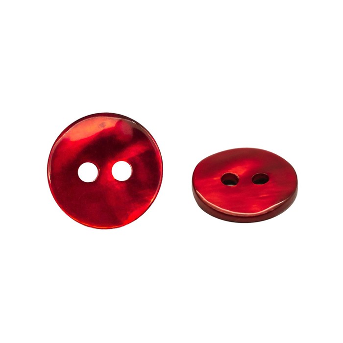 

Пуговица ракушка 16L (9 мм) 2 прокола (Red (красный)), 50 шт