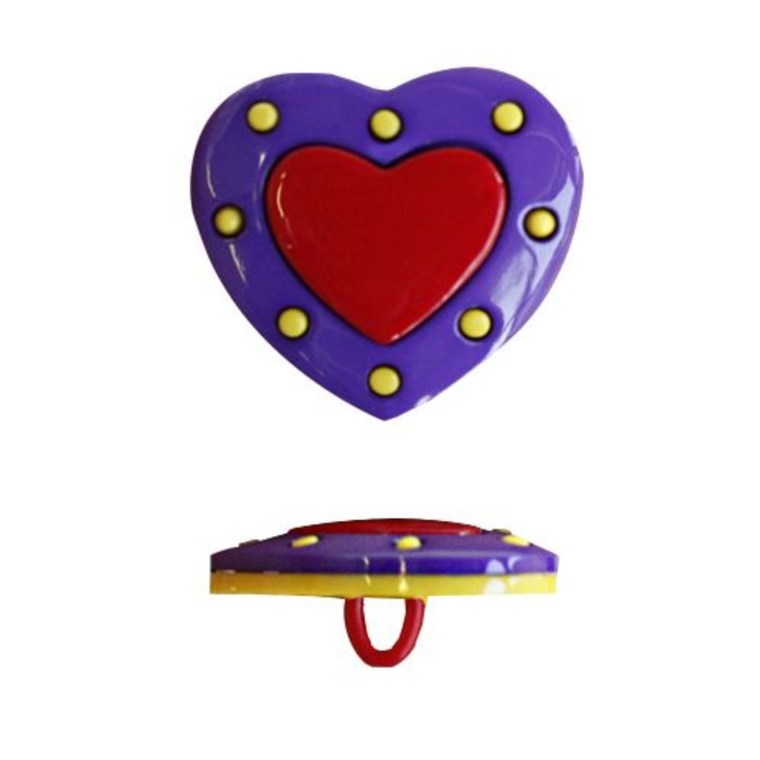 

Пуговица «Сердце» (48945) 23 мм (504/218/171), 36 шт