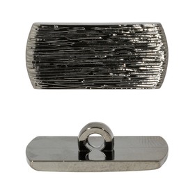 

Пуговицы 2,5x1,2см (тёмное серебро), 6 шт
