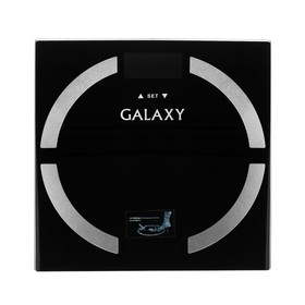 

Весы напольные Galaxy GL 4850, диагностические, до 180 кг, 2хAAA, стекло, чёрные