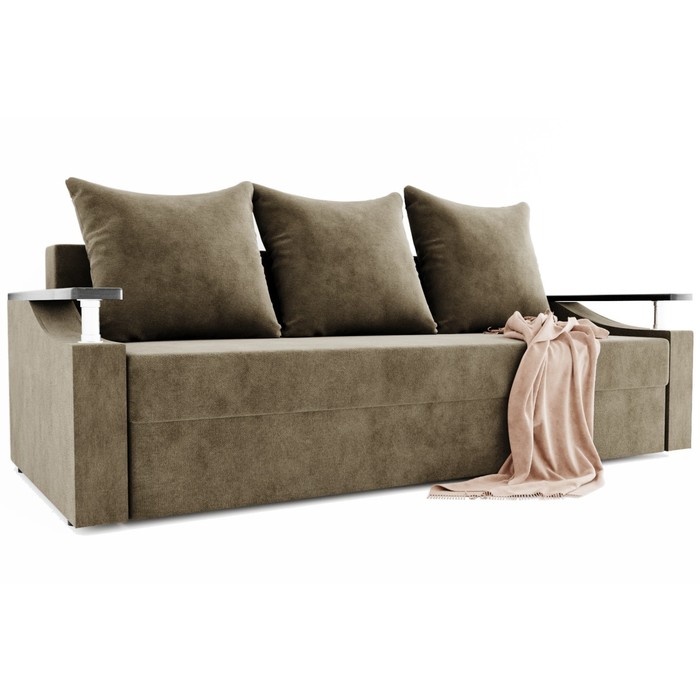 Прямой диван «Манго», механизм еврокнижка, ППУ, велюр, цвет селфи 03 диван прямой престиж еврокнижка ппу велюр цвет селфи 08