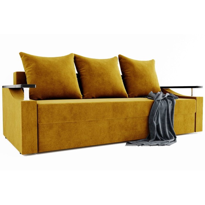Прямой диван «Манго», механизм еврокнижка, ППУ, велюр, цвет селфи 08 диван прямой престиж еврокнижка ппу велюр цвет селфи 08