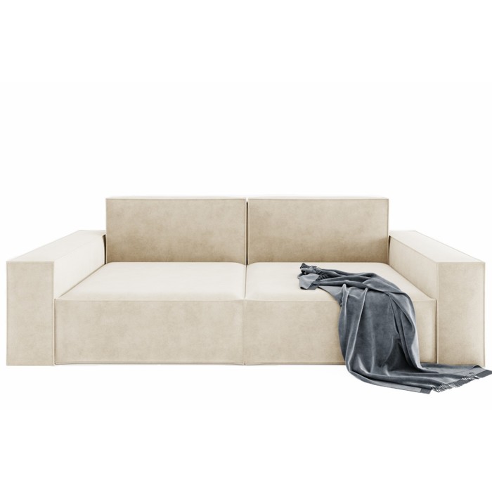 Прямой диван «Хилтон 1», механизм выкатной, велюр, цвет селфи 01 прямой диван дубай 4 механизм выкатной велюр цвет селфи 01