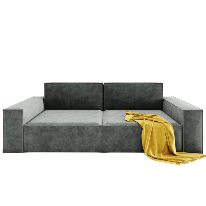 Прямой диван «Хилтон 1», механизм выкатной, велюр, цвет селфи 07