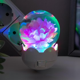 

УЦЕНКА Ночник "Цветок" LED белый 7х7х11 см