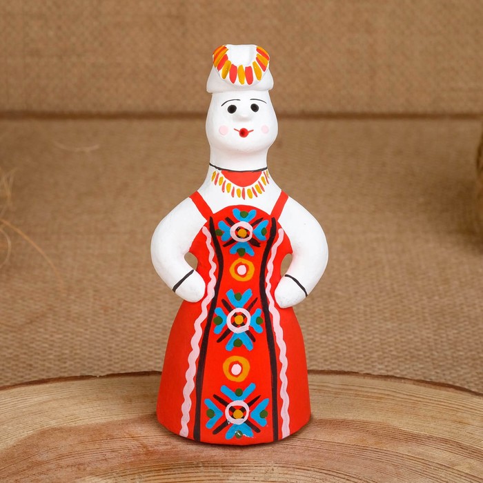 Сувенир «Баба», 5×5×10,5 см, каргопольская игрушка