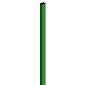 Столб ПРЕГРАДА Оц 60*40 L=2,0м  с заглушкой, цвет зеленый Ош