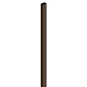 Столб, 6 см × 4 см × 200 см, с заглушкой, цвет шоколад, 'Преграда' Ош