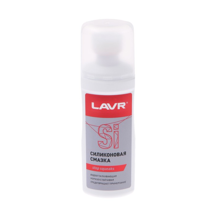 Смазка силиконовая LAVR для уплотнительных резинок, губка-аппликатор, 100 мл Ln1540