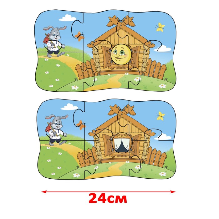 Набор из 5 пазлов «Колобок»