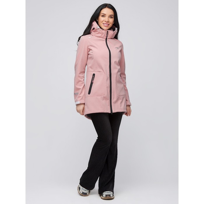 

Парка женская softshell персикового цвета, размер 46