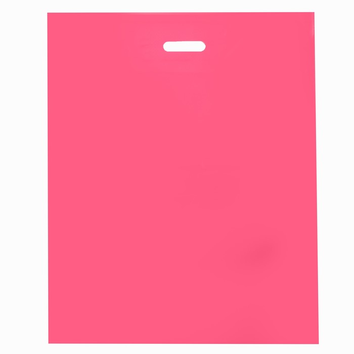 Пакет полиэтиленовый с вырубной ручкой, Розовый 50-60 См, 70 мкм пакет с вырубной ручкой пвд 45х38 см газетный микс 60 мкм н00057259 цена за 50 шт