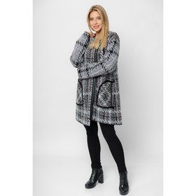 

Кардиган женский, размер 58, цвет серый