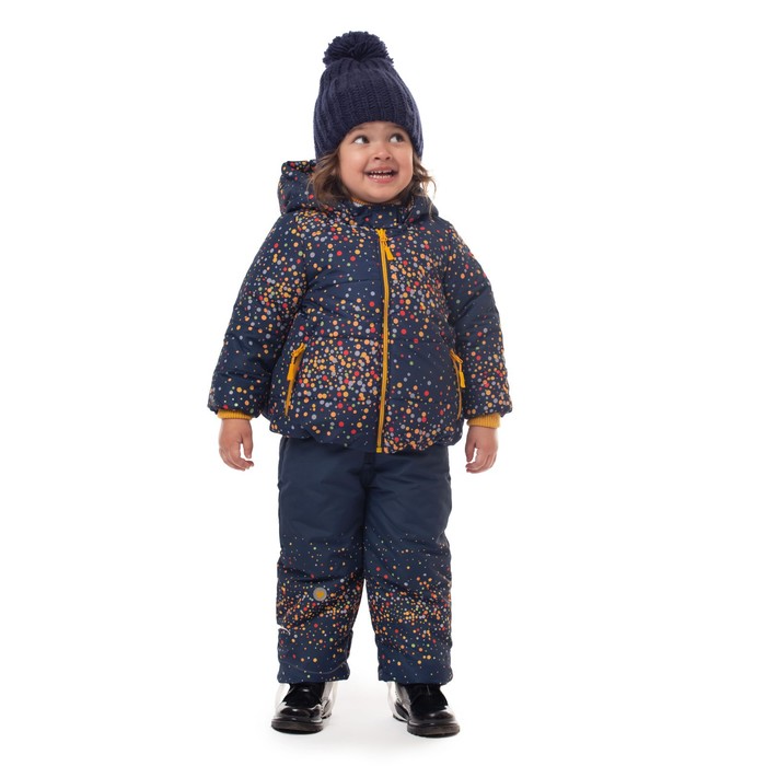 

Комплект для девочки: полукомбинезон и куртка, рост 80 см