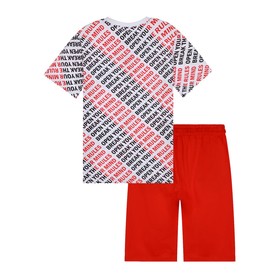 

Комплект для мальчика: футболка и шорты, рост 128 см