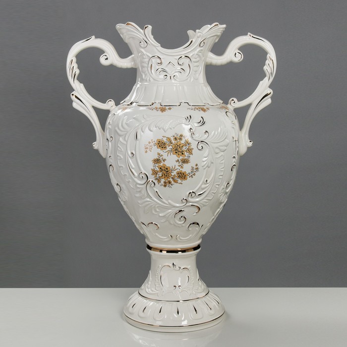 Ваза напольная "Астория" большая, белая