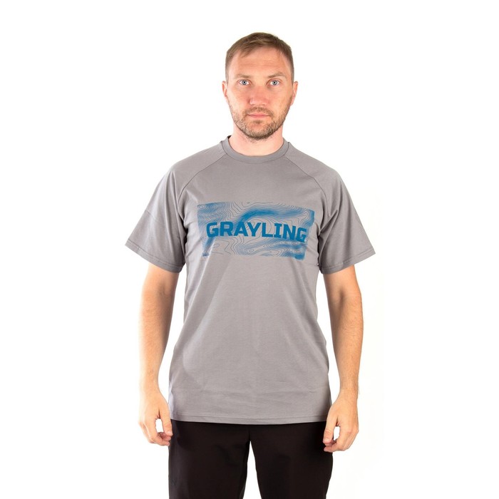 

Футболка GRAYLING Riverbad, хлопок, серый, р-р XXL