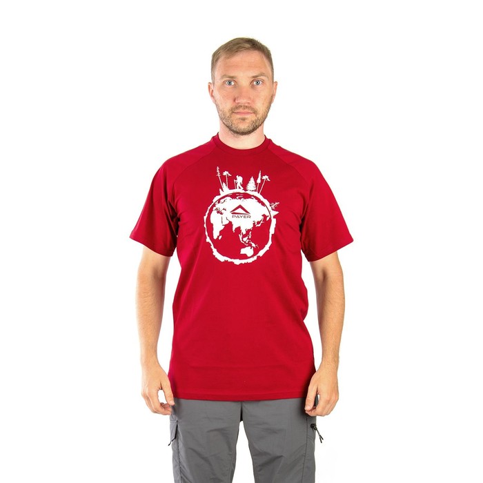 фото Футболка payer world tour, хлопок, бордо, р-р m