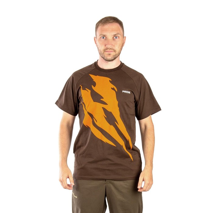 

Футболка PRIDE Claws, хлопок, темно-коричневый, р-р XXL