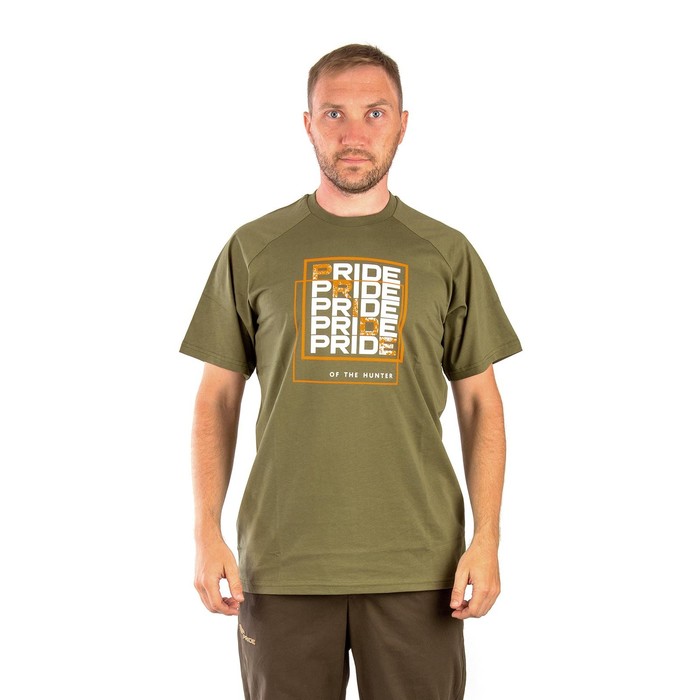 

Футболка PRIDE Quadro, хлопок, хаки, р-р XXXL