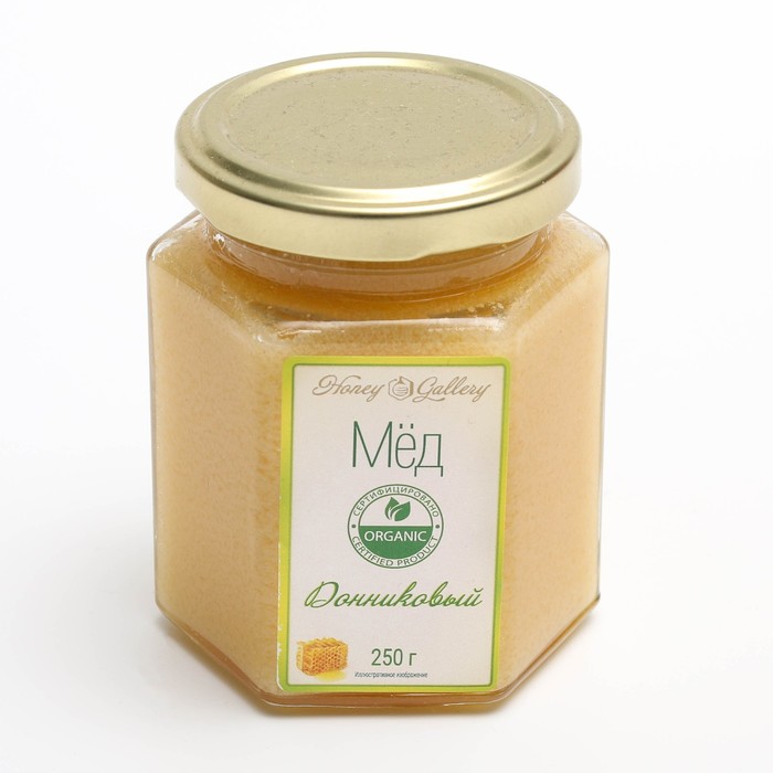 

Мёд натуральный цветочный донниковый жидкий ст/б 250 г Honey Gallery