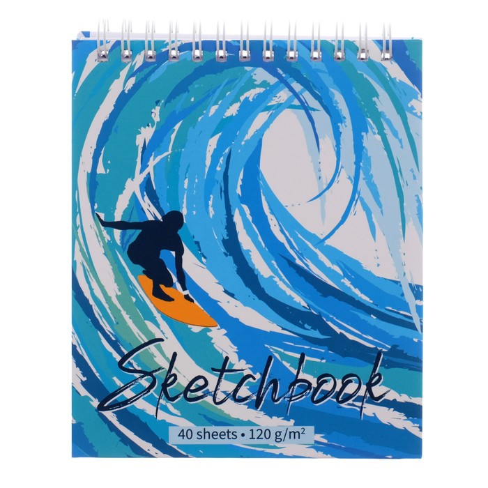 Скетчбук А6, 40 листов на гребне 