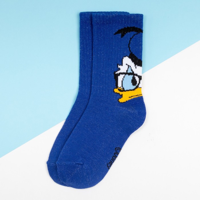 фото Носки "donald duck", disney, цвет синий, 16-18 см