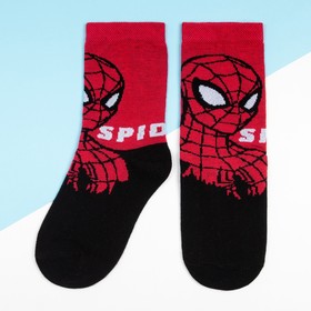 

Носки «Человек-паук», MARVEL, цвет чёрный, 18-20 см
