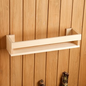 

Полка для бани из липы 48х12х10 см