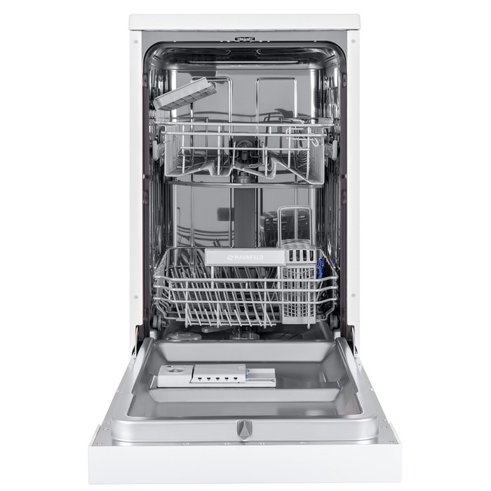 Посудомоечная машина MAUNFELD MWF08S, класс А++, 9 комплектов, 5 программ, белая посудомоечная машина maunfeld mwf08b класс а 9 комплектов 6 программ белая