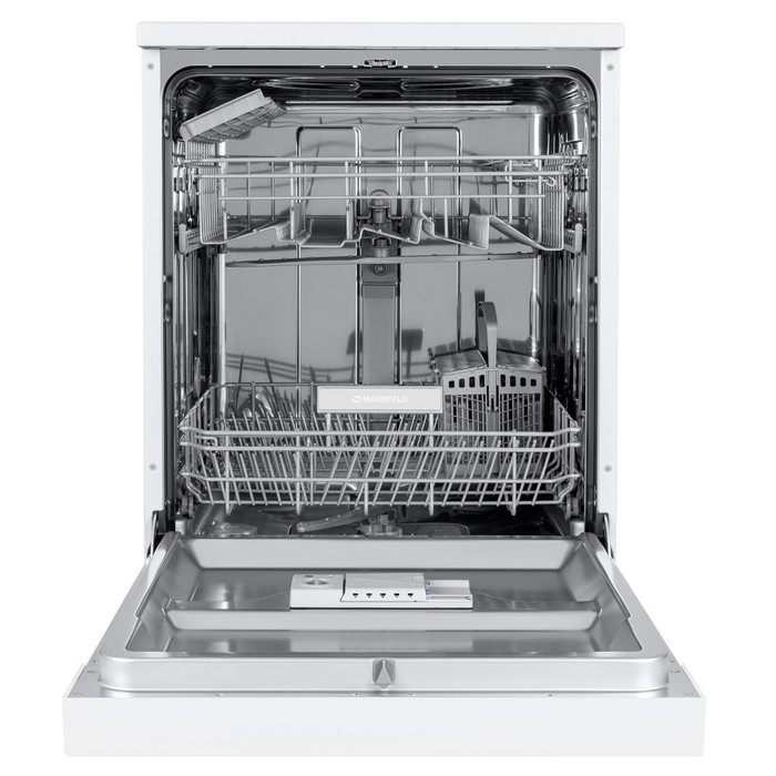 Посудомоечная машина MAUNFELD MWF12S, класс А+, 12 комплектов, 5 программ, белая посудомоечная машина maunfeld mwf08b класс а 9 комплектов 6 программ белая